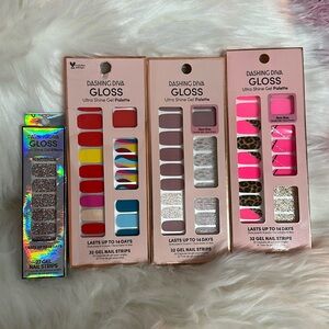 Lot of Dashing Diva Gloss nail polish stickers